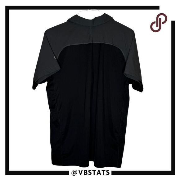 Mountain Hardwear Men's Justo Trek 1/4 Zip Short Sleeve Polo Shirt Black Large - Picture 2 of 6